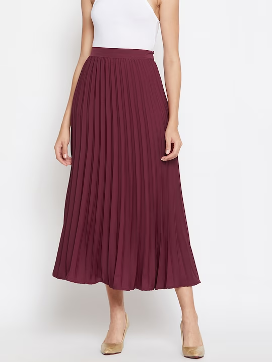 Accordion Pleated Skirt – Feminine Clothing Fashion