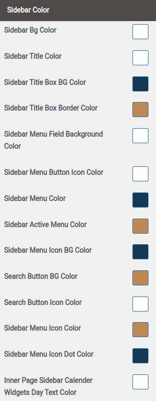 set Footer section