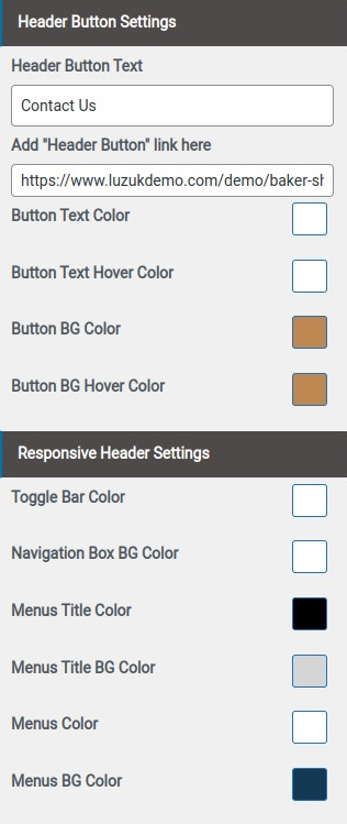 Set Header contact 