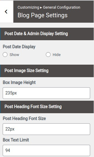 set Page Template