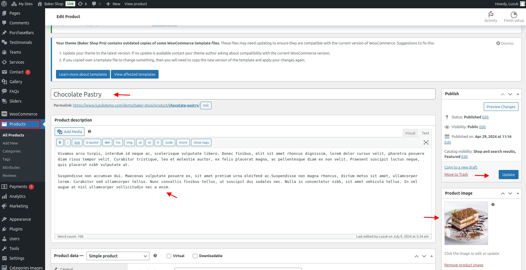 Set Header contact 