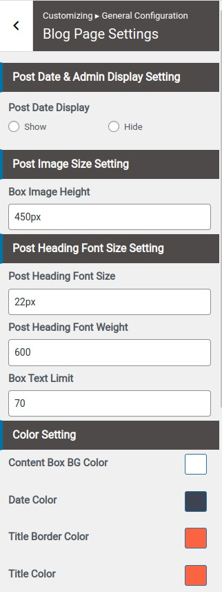 set Page Template