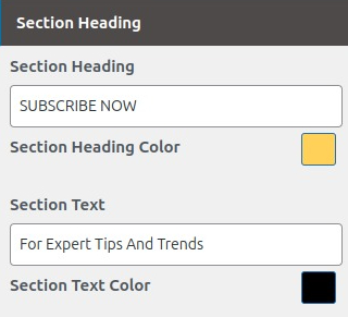 set contact section