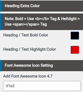 set Footer section