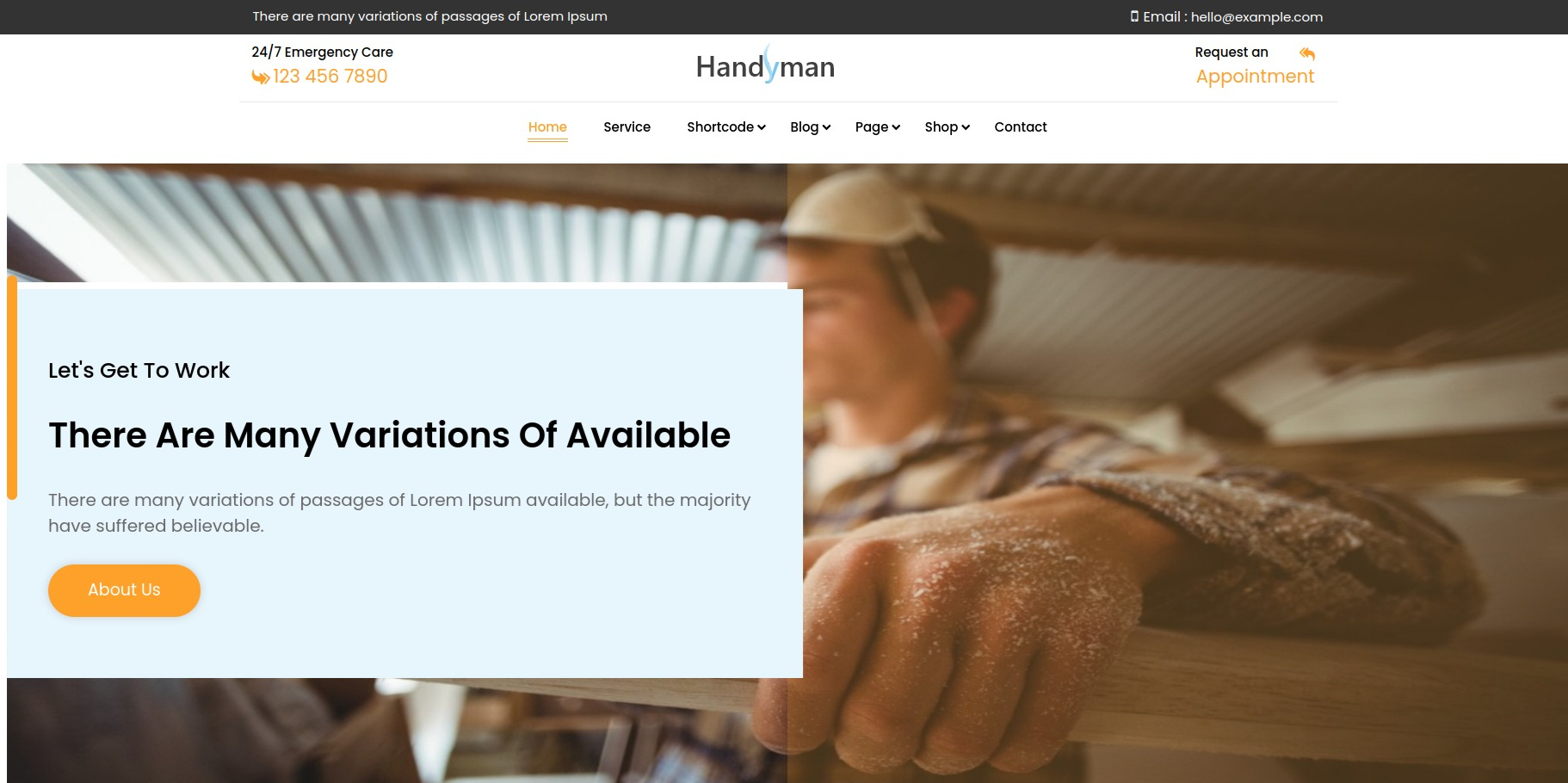 handyman pro wordpress theme