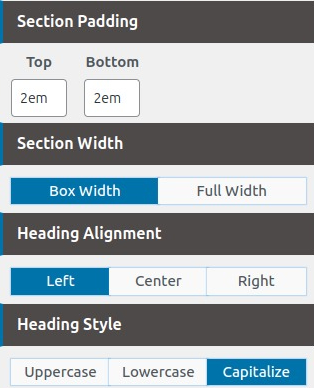 set contact section