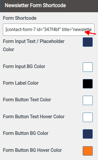 set contact section