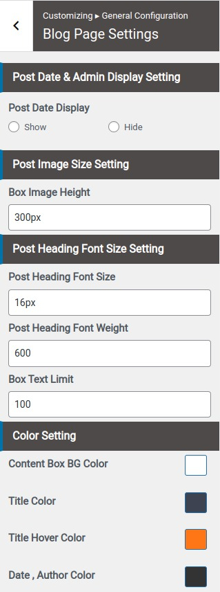 set Page Template