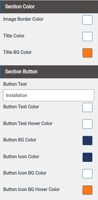 set Project Section