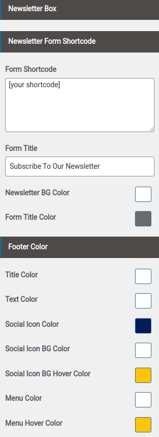 set contact section