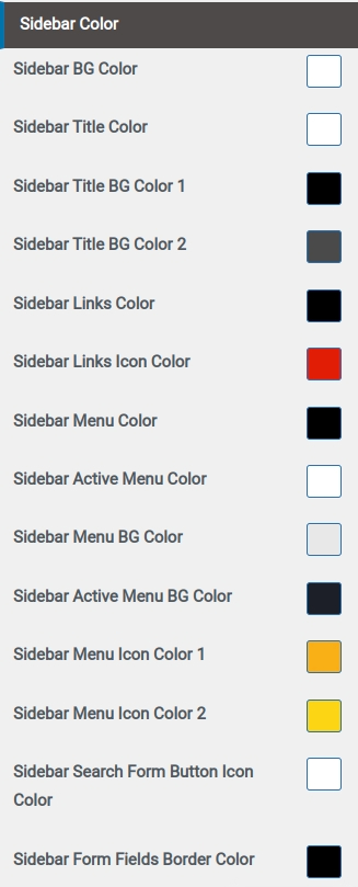 set Footer section