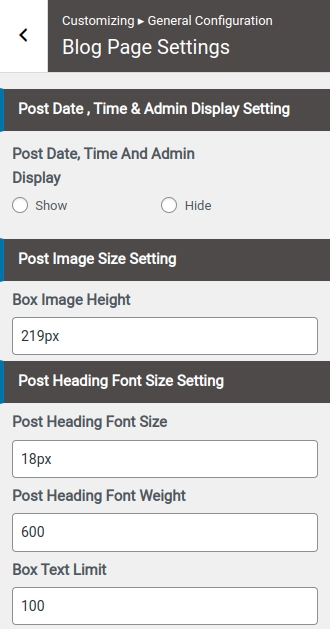 set Page Template