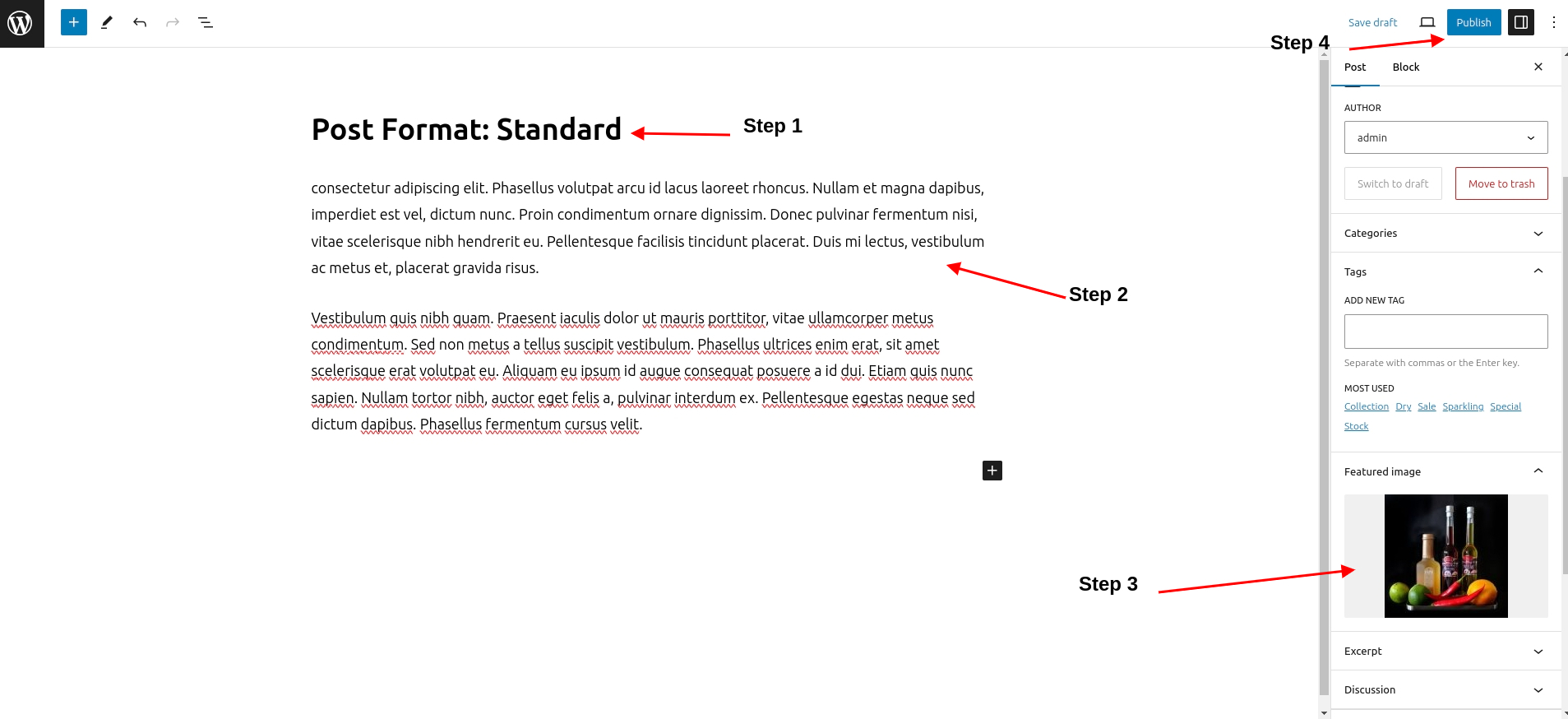 set blog custm Section