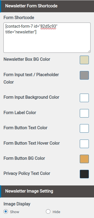 set contact section