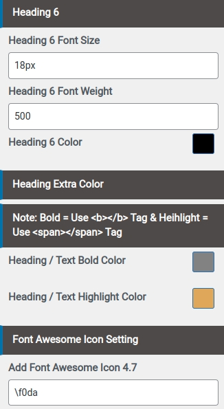 set Footer section