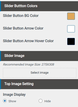 set slider